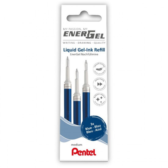 Pentel EnerGel 3 db/csomag 0.35mm zselés kék rollerirón betét (LR7-3C) Pentel EnerGel 3 db/csomag 0.35mm zselés kék rollerirón betét (LR7-3C)