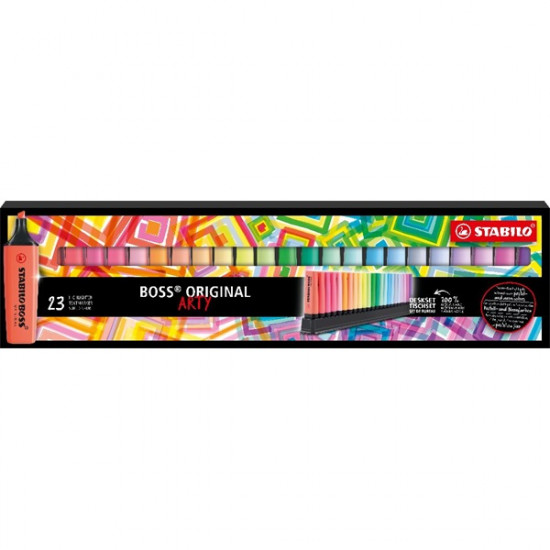 STABILO BOSS ORIGINAL ARTY 23 db/csomag asztali szövegkiemelő készlet (7023-01-5-20) STABILO BOSS ORIGINAL ARTY 23 db/csomag asztali szövegkiemelő készlet (7023-01-5-20)