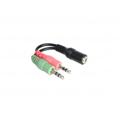 Delock jack anya 3.5 mm - 2x  jack apa adapter (65459)