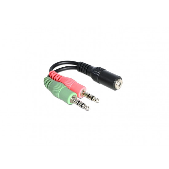 Delock jack anya 3.5 mm - 2x jack apa adapter (65459) Delock jack anya 3.5 mm - 2x jack apa adapter (65459)