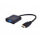 Gembird A-HDMI-VGA-04 fekete HDMI - VGA adapter