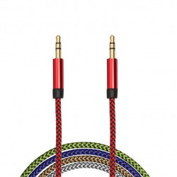 Delight 3.5 Jack apa - apa szövet Audio kábel, 1m, több színben (55437)