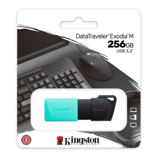 Kingston 256GB USB3.2 DataTraveler Exodia M (DTXM/256GB) Flash Drive Kingston 256GB USB3.2 DataTraveler Exodia M (DTXM/256GB) Flash Drive
