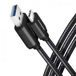 Axagon USB Type-C 3.2 - USB Type-A kábel, 1m, fekete (BUCM3-AM10AB)