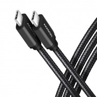 Axagon USB Type-C 3.2 -  USB Type-C kábel, 2m, fekete (BUCM3-CM20AB)