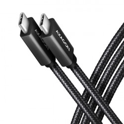 Axagon USB Type-C 3.2 - USB Type-C kábel, 1m, fekete (BUCM32-CM10AB)