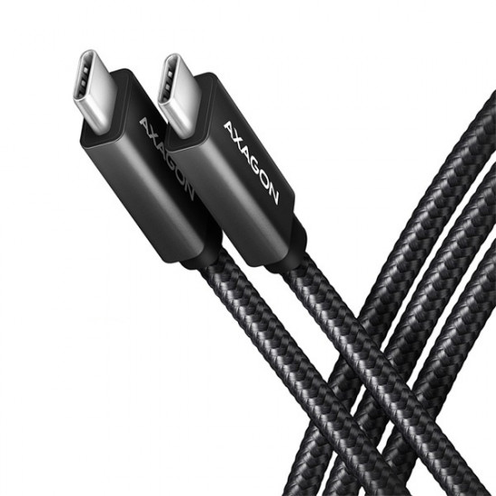 Axagon USB Type-C 3.2 - USB Type-C kábel, 1m, fekete (BUCM32-CM10AB) Axagon USB Type-C 3.2 - USB Type-C kábel, 1m, fekete (BUCM32-CM10AB)