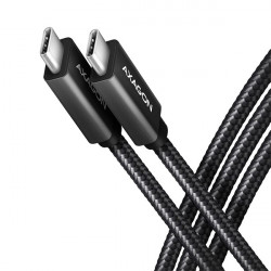 Axagon USB Type-C 3.2 - USB Type-C kábel, 2m, fekete (BUCM32-CM20AB)