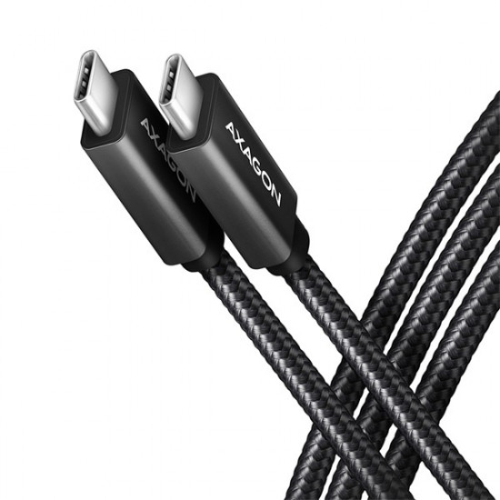 Axagon USB Type-C 3.2 - USB Type-C kábel, 2m, fekete (BUCM32-CM20AB) Axagon USB Type-C 3.2 - USB Type-C kábel, 2m, fekete (BUCM32-CM20AB)