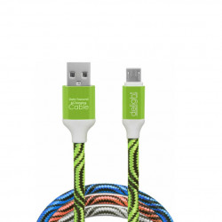 Delight USB Type-A - micro USB összekötő színes kábel, 2m (55439A)