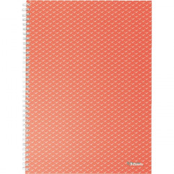 Esselte ColourBreeze A4 kockás korall spirálfüzet (628478)