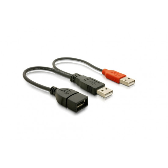 Delock USB adat- és tápkábel, fekete (65306) Delock USB adat- és tápkábel, fekete (65306)
