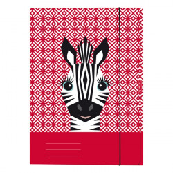 Herlitz Cute Animals Zebra A4 gumis mappa (50040353)