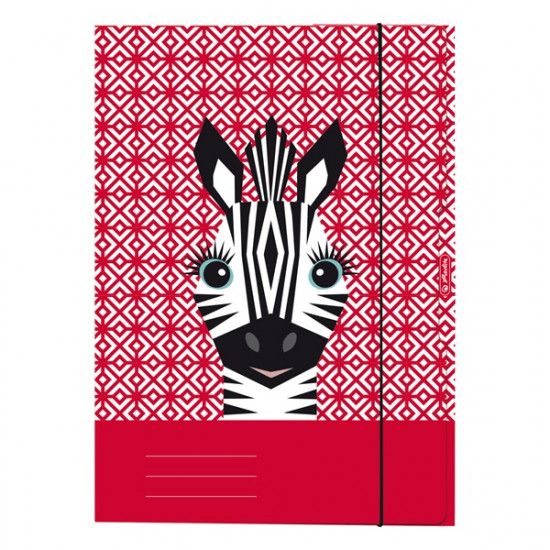 Herlitz Cute Animals Zebra A4 gumis mappa (50040353) Herlitz Cute Animals Zebra A4 gumis mappa (50040353)