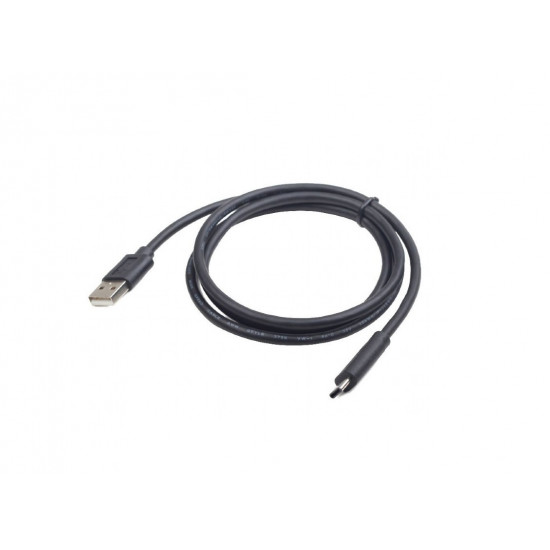 Gembird Cablexpert USB 2.0 Type-A - USB Type-C, 1m, fekete (CCP-USB2-AMCM-1M) Gembird Cablexpert USB 2.0 Type-A - USB Type-C, 1m, fekete (CCP-USB2-AMCM-1M)