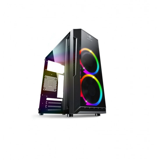 Spirit of Gamer Deathmatch 3 RGB fekete ablakos táp nélküli mATX ház Spirit of Gamer Deathmatch 3 RGB fekete ablakos táp nélküli mATX ház