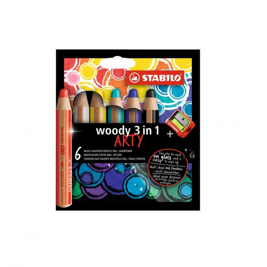 Stabilo ARTY Woody 3in1 6db-os vegyes színű krétaceruza (8806-1-20) Stabilo ARTY Woody 3in1 6db-os vegyes színű krétaceruza (8806-1-20)