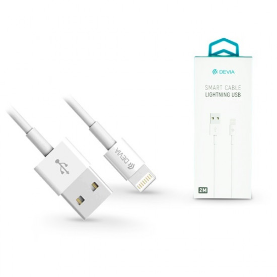 Devia Apple Iphone Lightning USB adat- és töltőkábel, 2m, fehér (ST311598) Devia Apple Iphone Lightning USB adat- és töltőkábel, 2m, fehér (ST311598)