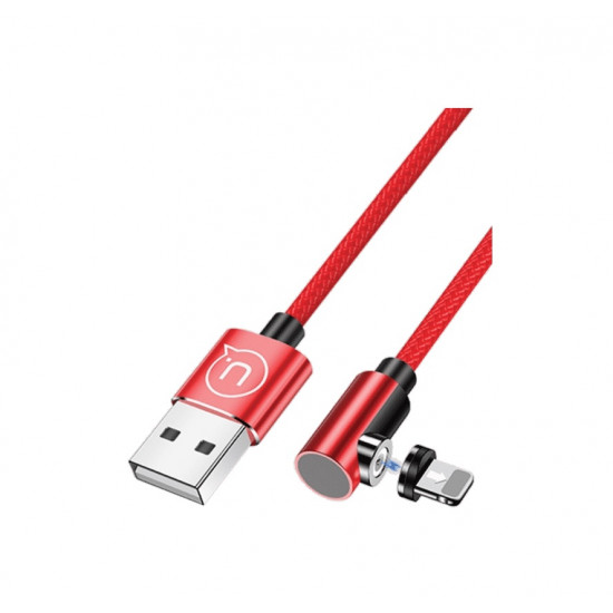 Usams jobb oldalas mágneses Lightning töltőkábel, 1m, piros (SJ444USB02) Usams jobb oldalas mágneses Lightning töltőkábel, 1m, piros (SJ444USB02)