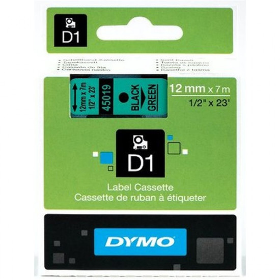 Dymo D1 12mmx7m fekete/zöld feliratozógép szalag (NDY0720590) Dymo D1 12mmx7m fekete/zöld feliratozógép szalag (NDY0720590)