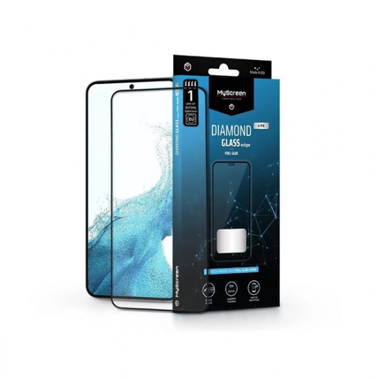 MyScreen Protector Diamond Glass Lite Edge2.5D Samsung S906 Galaxy S22+ 5G edzett üveg képernyővédő fólia fekete kerettel (LA-2211) MyScreen Protector Diamond Glass Lite Edge2.5D Samsung S906 Galaxy S22+ 5G edzett üveg képernyővédő fólia fekete kerettel (LA-2211)