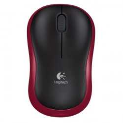 Logitech M185 vezeték nélküli optikai egér piros (910-002240)