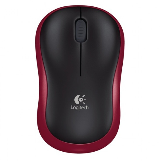 Logitech M185 vezeték nélküli optikai egér piros (910-002240)
