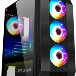 Spirit of Gamer Rogue VI RGB fekete ablakos táp nélküli ház