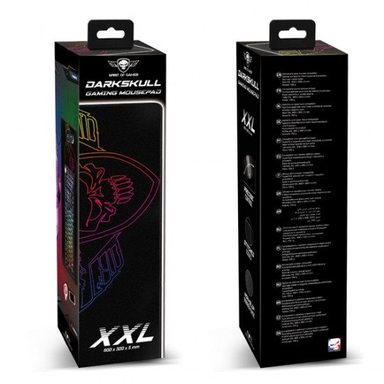 Spirit Of Gamer Darkskull XXL 800x300x5mm egérpad - fekete (SOG-PAD02XXL) Spirit Of Gamer Darkskull XXL 800x300x5mm egérpad - fekete (SOG-PAD02XXL)