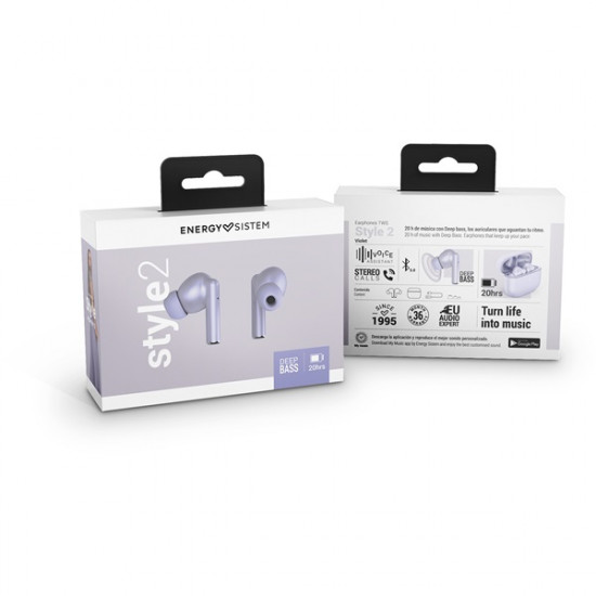 Energy Sistem Style 2 Violet True Wireless fülhallgató (EN 452965) Energy Sistem Style 2 Violet True Wireless fülhallgató (EN 452965)