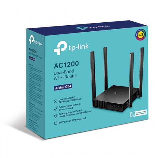 TP-LINK Archer C54 AC1200 Dual band WiFi router TP-LINK Archer C54 AC1200 Dual band WiFi router