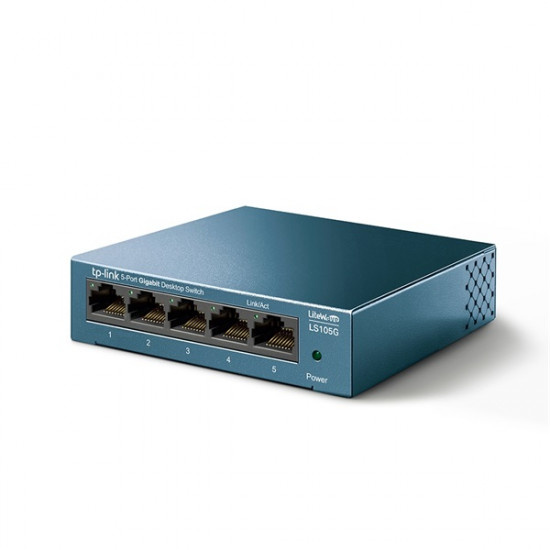 TP-Link LS105G 10/100/1000Mbps 5 portos LiteWave switch TP-Link LS105G 10/100/1000Mbps 5 portos LiteWave switch