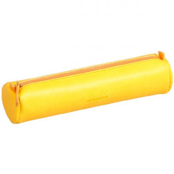 Clairefontaine Rhodiarama 215x5cm hengeres műbőr nárciszsárga tolltartó (P0016-0759)