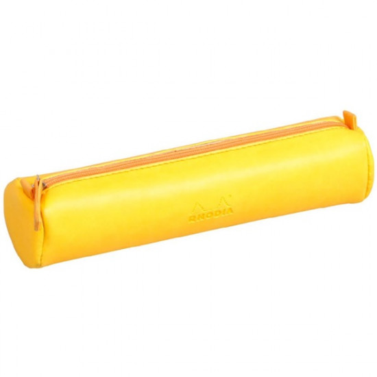 Clairefontaine Rhodiarama 215x5cm hengeres műbőr nárciszsárga tolltartó (P0016-0759)