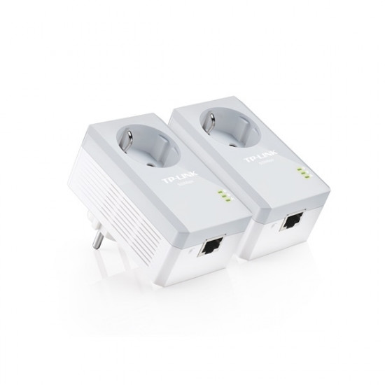 TP-LINK TL-PA4010P KIT AV600 Passthrough Powerline Starter Kit
