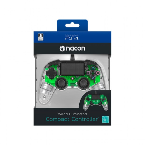 Nacon vezetékes kontroller halványzöld PS4 (2804956) Nacon vezetékes kontroller halványzöld PS4 (2804956)