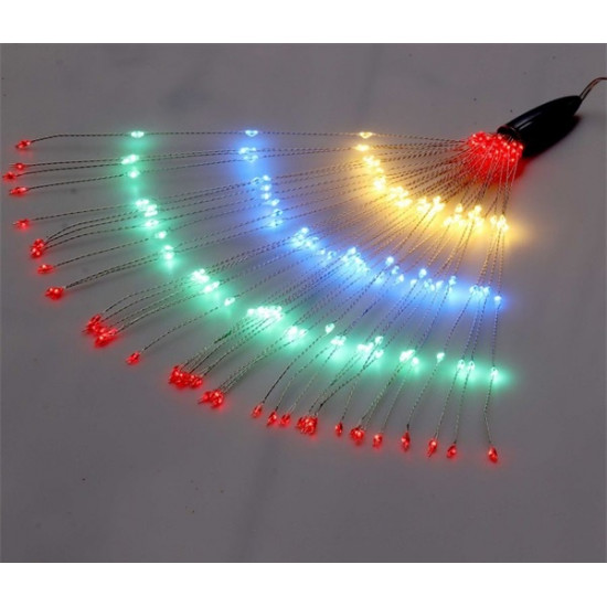 Tűzijáték stílusú 8 programos/távirányítós/több színű/120db LED-es/2xAA elemes fénydekoráció (250-08) Tűzijáték stílusú 8 programos/távirányítós/több színű/120db LED-es/2xAA elemes fénydekoráció (250-08)