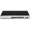 D-LINK Switch 8x1000Mbps (8xPOE) + 2xGigabit SFP Menedzselhető Rackes, DGS-1210-10MP/E
