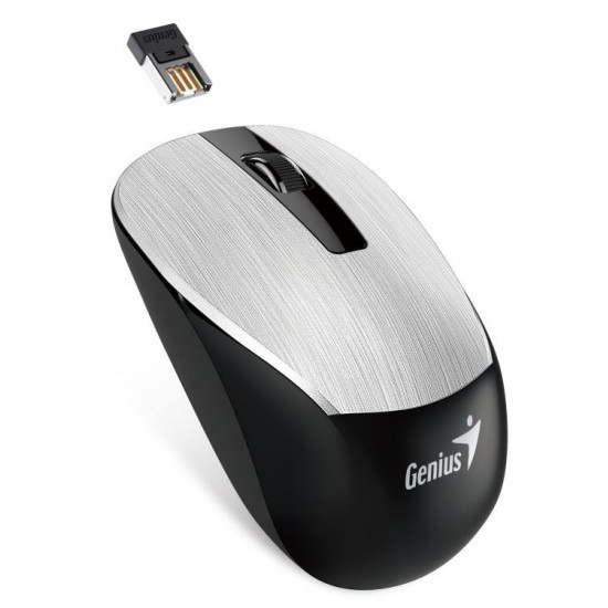 GENIUS Vezeték nélküli egér NX-7015, USB, 1200dpi, BlueEye, Ezüst (NX-7015_SILVER) GENIUS Vezeték nélküli egér NX-7015, USB, 1200dpi, BlueEye, Ezüst (NX-7015_SILVER)