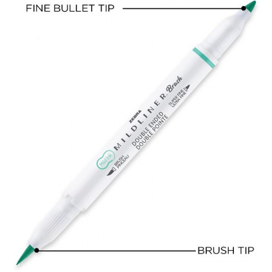 Zebra Mildliner Brush Friendly 5db-os kettős végű ecset marker (79505) Zebra Mildliner Brush Friendly 5db-os kettős végű ecset marker (79505)