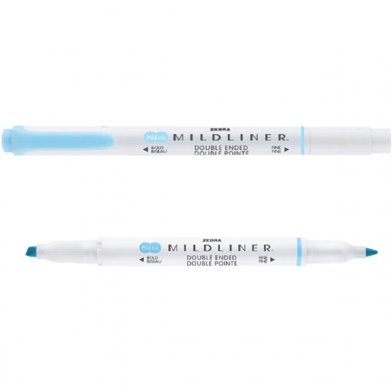 Zebra Mildliner Fluorescent kék kettős végű szövegkiemelő (78120) Zebra Mildliner Fluorescent kék kettős végű szövegkiemelő (78120)