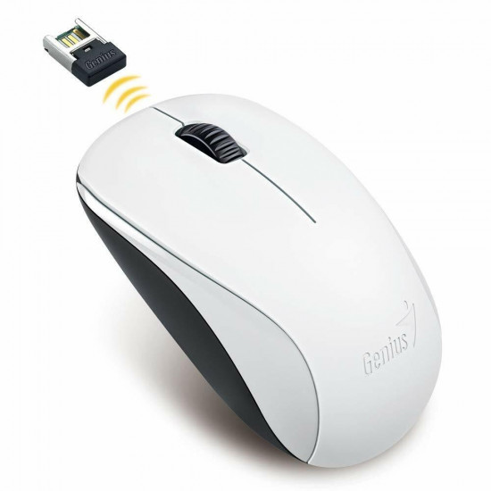 GENIUS Vezeték nélküli egér NX-7000, USB, 1200dpi, BlueEye, Fehér (NX-7000_WHITE)
