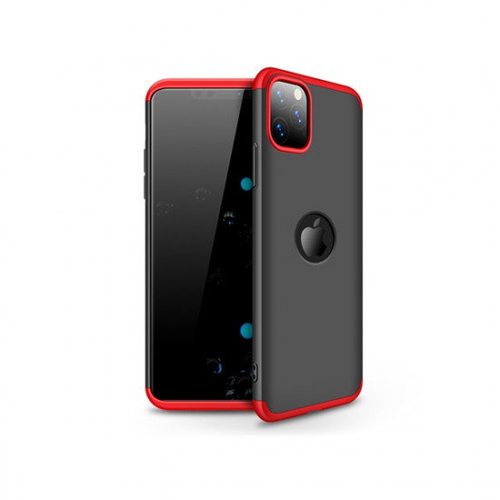 GKK 360 Full Protection 3in1 - Logo Apple iPhone 11 Pro hátlaptok fekete-piros (GK0540) GKK 360 Full Protection 3in1 - Logo Apple iPhone 11 Pro hátlaptok fekete-piros (GK0540)