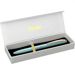 Pentel Energel BL2007PD-BOX 0,35mm pastell zöld test/kék tinta prémium fém rollertoll (BL2007PD-BOX)