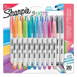 Sharpie S-Note 2:1 lettering 20 db-os vízbázisú marker (NSH2139179)