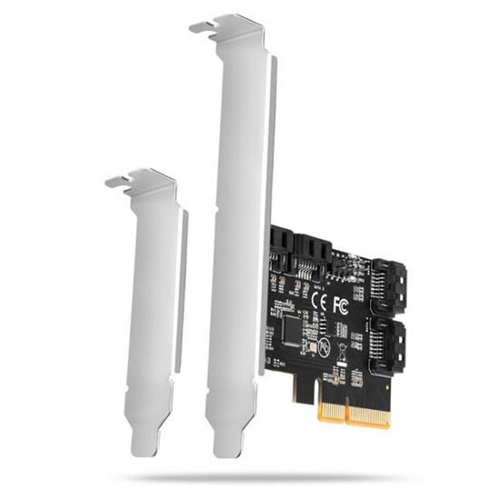 Axagon PCES-SA4X4 4db belső SATAIII portos PCI-Express kártya Axagon PCES-SA4X4 4db belső SATAIII portos PCI-Express kártya