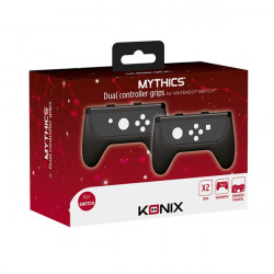 KONIX MYTHICS Nintendo Switch Ergonomikus markolat Joy-Con Kontroller-hez, Fekete (2-PACK) (KX-DUOEP-NS-BK)