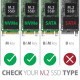 Axagon EEM2-SB2 USB-C 3.2 Gen 2 - M.2 NVMe/SATA fekete csavar nélküli külső SSD ház
