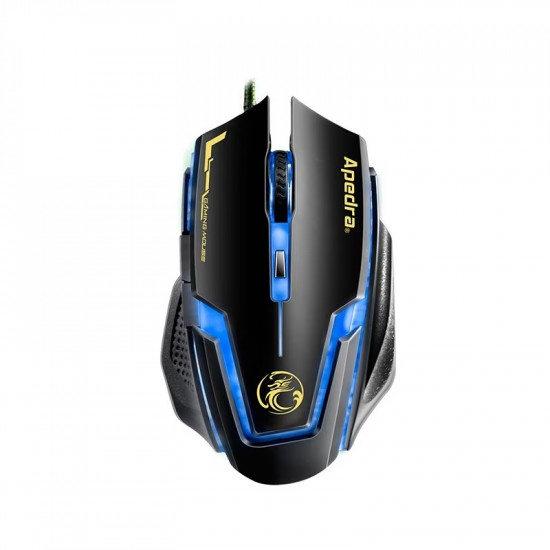 APEDRA Vezetékes egér optikai, gaming A9, 3200dpi, USB, Fekete(APEDRA A9) APEDRA Vezetékes egér optikai, gaming A9, 3200dpi, USB, Fekete(APEDRA A9)