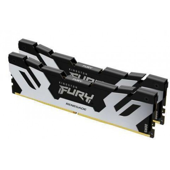 KINGSTON FURY Memória DDR5 32GB 6400MHz CL32 DIMM (Kit of 2) Rendegade Silver KINGSTON FURY Memória DDR5 32GB 6400MHz CL32 DIMM (Kit of 2) Rendegade Silver